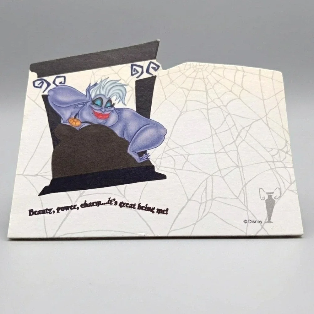 Disney Ursula‎ Notepad The Little Mermaid Villain Stationery Rare VTG Memo Pad